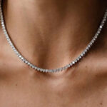 3 Prong Tennis Necklace (0.05ct) - Image 3
